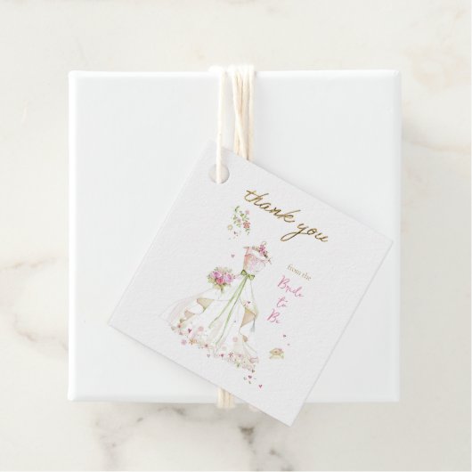 Blushing Bride in Bloom Brie to Be Geschenkanhänger (Beispiel)