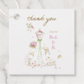 Blushing Bride in Bloom Brie to Be Geschenkanhänger (Vorderseite)