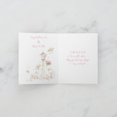 Blushing Bride in Bloom Brie to Be Karte (Innenseite)