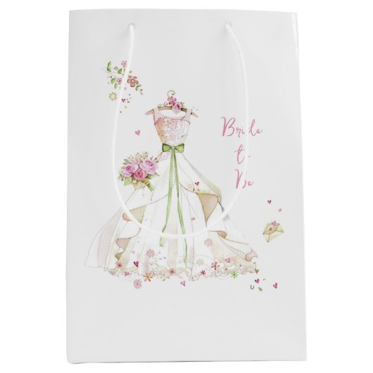 Blushing Bride in Bloom Brie to Be Mittlere Geschenktüte (Vorderseite)