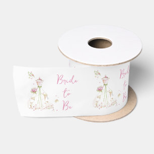 Blushing Bride in Bloom Brie to Be Satinband