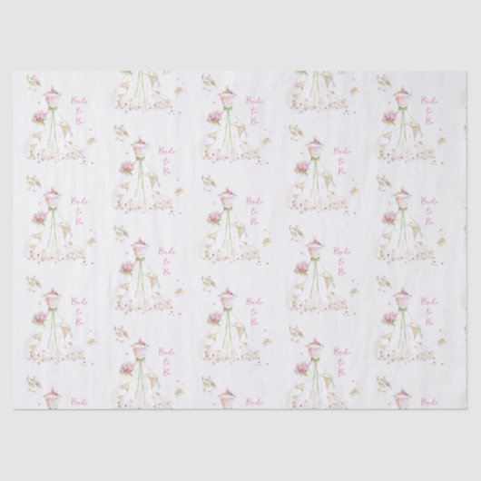 Blushing Bride in Bloom Brie to Be Seidenpapier (Vorderseite)