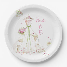 Blushing Bride in Bloom Pappteller