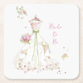 Blushing Bride in Bloom Rechteckiger Pappuntersetzer (Vorderseite)