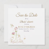 Blushing Bride in Bloom Save The Date (Vorderseite)