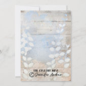 Blushing Butterfly Bridal Dusche Einladung (Rückseite)