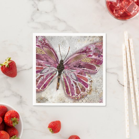Blushing Butterfly Serviette (Beispiel)