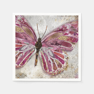Blushing Butterfly Serviette