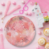 Blushing coral pappteller (Party)