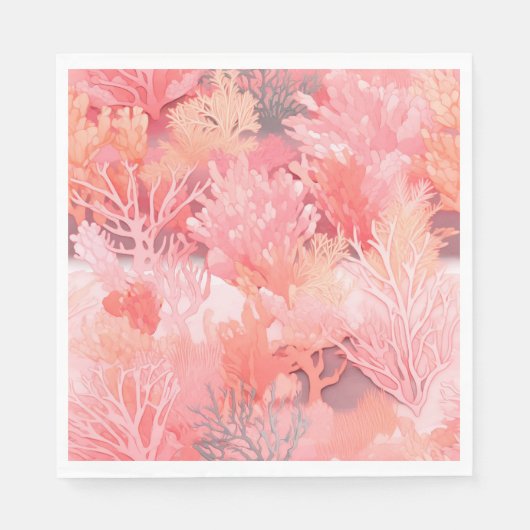 Blushing coral serviette (Vorderseite)