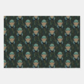 Blushing Dread Wolf Wrapping Paper Geschenkpapier Set (Vorderseite 2)