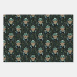 Blushing Dread Wolf Wrapping Paper Geschenkpapier Set