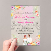 Blushing Elegance: Akryllische Einladung zur Hochz (Insitu (Handheld))