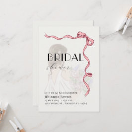 Blushing Elegance Bridal Dusche Einladung