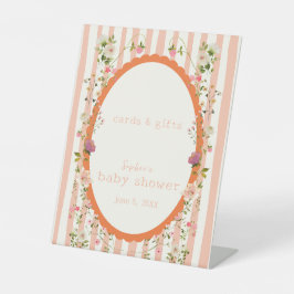 Blushing Garden Whimsical Baby Cards & Geschenke Sockelschild