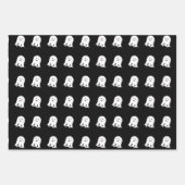 Blushing Ghost Niedlich Halloween Geschenkpapier Set (Vorderseite 2)