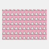 Blushing Ghost Niedlich Halloween Geschenkpapier Set (Vorderseite)