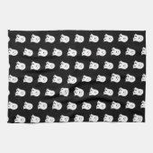 Blushing Ghost Niedlich Halloween Geschirrtuch (Horizontal)