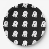Blushing Ghost Niedlich Halloween Pappteller (Vorderseite)