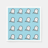 Blushing Ghost Niedlich Halloween Serviette (Vorderseite)