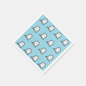 Blushing Ghost Niedlich Halloween Serviette (Ecke)