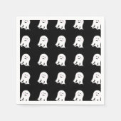 Blushing Ghost Niedlich Halloween Serviette (Vorderseite)