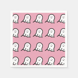 Blushing Ghosts Niedlich Halloween Serviette