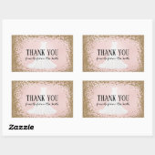 Blushing Glitzer Bride Future Mrs. Rechteckiger Aufkleber (Blatt)