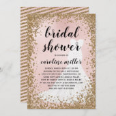 Blushing Glitzer Bridress Brautparty (Vorne/Hinten)