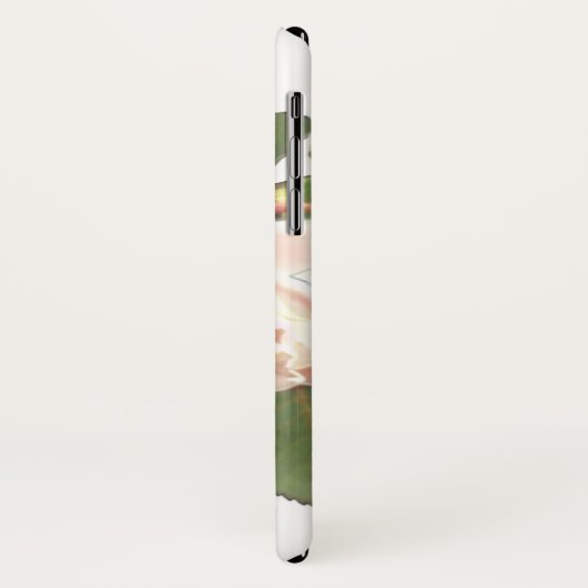 Blushing Ivory Peach Rose Case-Mate iPhone Hülle (Hinten/Links)