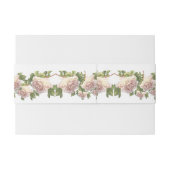 Blushing Ivory Peach Rose Einladungsbanderole (Rückseitenbeispiel)