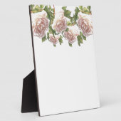 Blushing Ivory Peach Rose Fotoplatte (Seite)