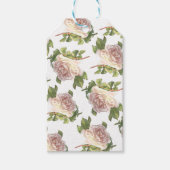 Blushing Ivory Peach Rose Geschenkanhänger (Vorderseite)