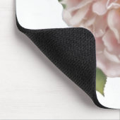 Blushing Ivory Peach Rose Mousepad (Ecke)