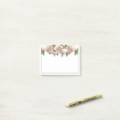 Blushing Ivory soft pink Peach Rose Post-it Klebezettel (Auf Schreibtisch)