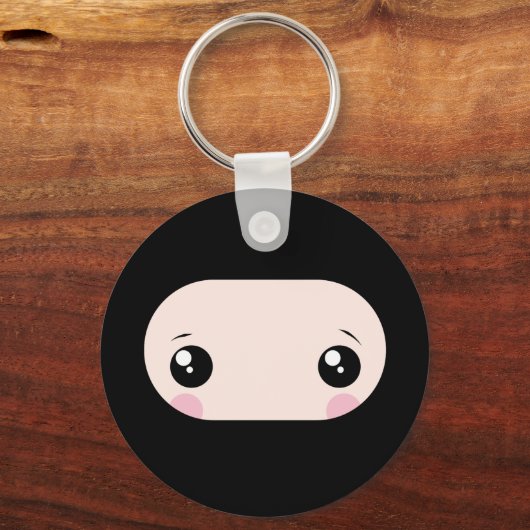 Blushing Kawaii Ninja Schlüsselanhänger (Vorderseite)