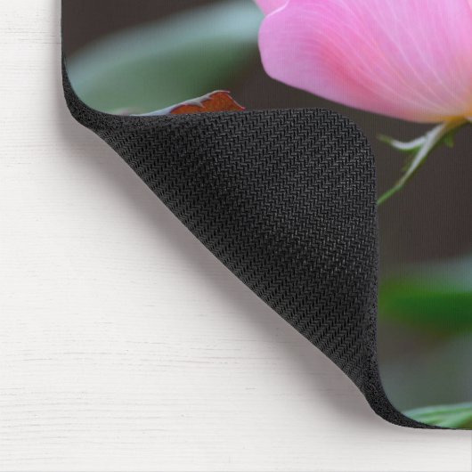 Blushing Knockout Rose Mouse Pad Mousepad (Ecke)