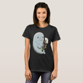 Blushing Manatee Adorable Light Blue Manatee mit T-Shirt (Vorne ganz)
