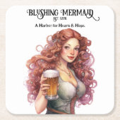 Blushing Mermaid - Baldur's Gate Rechteckiger Pappuntersetzer (Vorderseite)