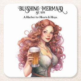 Blushing Mermaid - Baldur's Gate Rechteckiger Pappuntersetzer