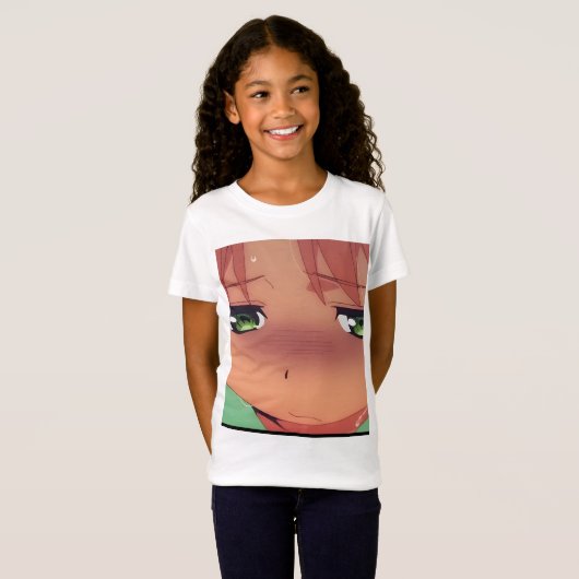 Blushing Nah-up Expression-T-Shirt T-Shirt (Vorne ganz)
