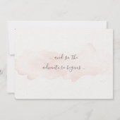 Blushing Peach Wassercolor Flat Danke Karte (Rückseite)