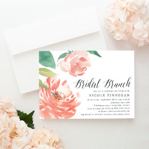 Blushing Peony Einladung von Bridal Brunch