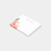 Blushing Peony | PERSONALISIERT Post-it Klebezettel (angewinkelt)