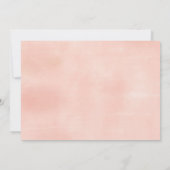 Blushing Peony | Watercolor Floral Christening Einladung (Rückseite)