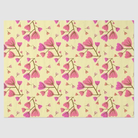 Blushing Petals Decorative Tissue Paper Seidenpapier (Vorderseite)