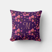 Blushing Petals Floral Throw Pillow