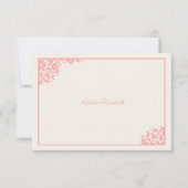 Blushing Pink Danke Karte (Vorderseite)