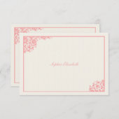 Blushing Pink Danke Karte (Vorne/Hinten)