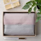 Blushing Pink Gray Moderne Wasserfarbe Ombre Chic Seidenpapier (Geschenk)